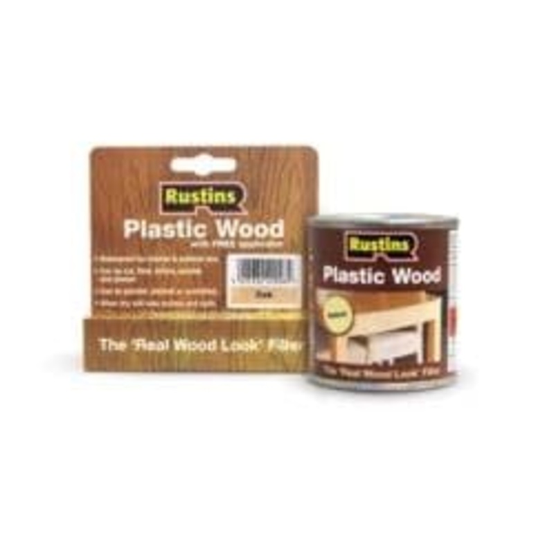 Rustins Plastic Wood 30g – Teak