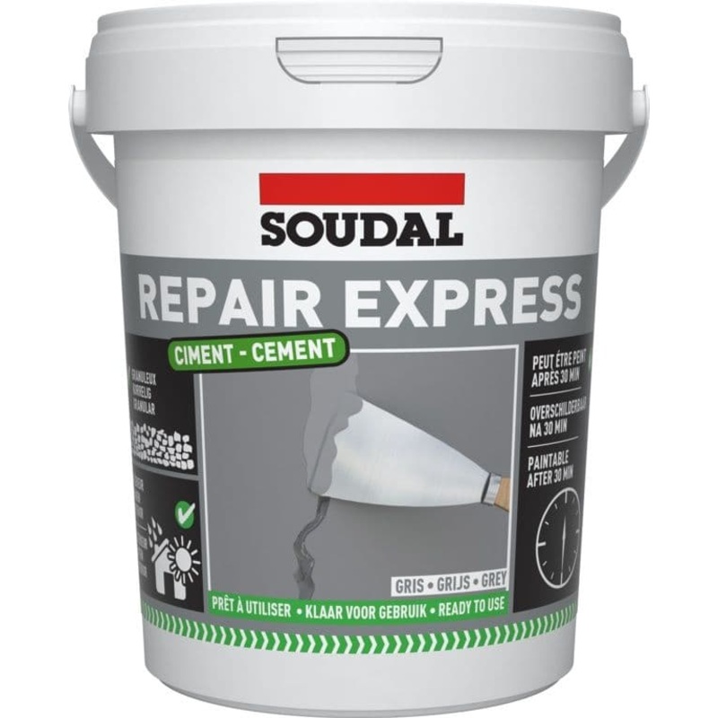 Soudal Repair Express Cement – Grey Tub