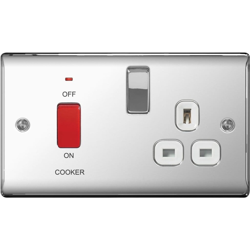 BG Polished Chrome Dp Switch 13a Socket – 45a