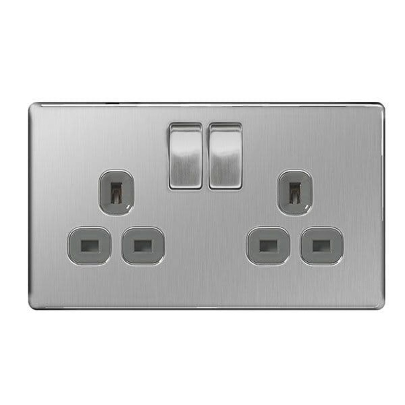 BG Switched Socket 2 Socket Double Pole – 13a