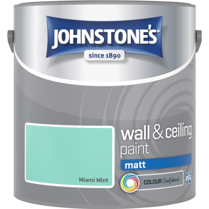 Johnstone’s Wall & Ceiling Matt 2.5L – Miami Mint