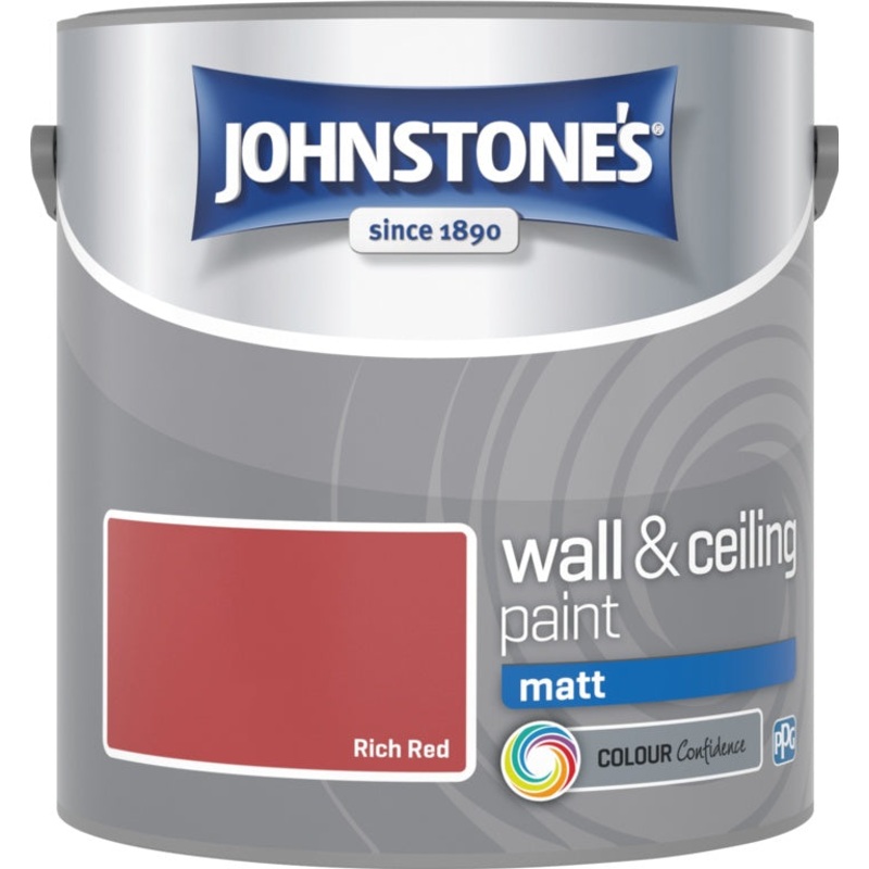 Johnstone’s Wall & Ceiling Matt 2.5L – Rich Red