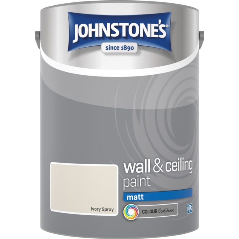 Johnstone’s Wall & Ceiling Matt 5L – Ivory Spray