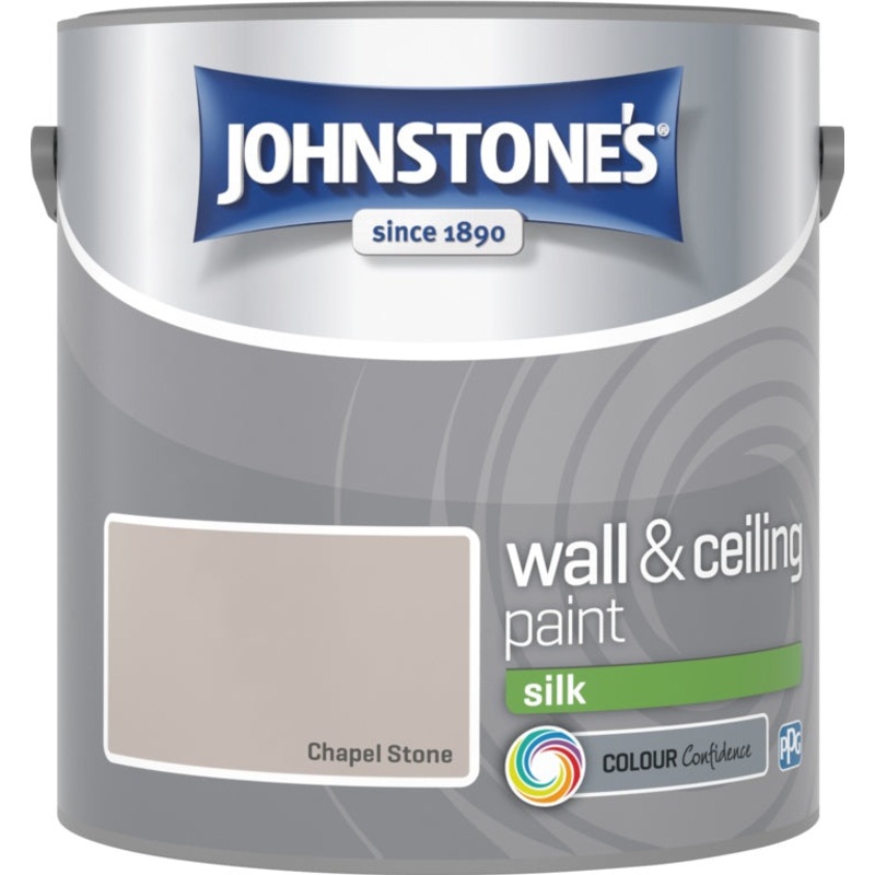 Johnstone’s Wall & Ceiling Silk 2.5L – Chapel Stone