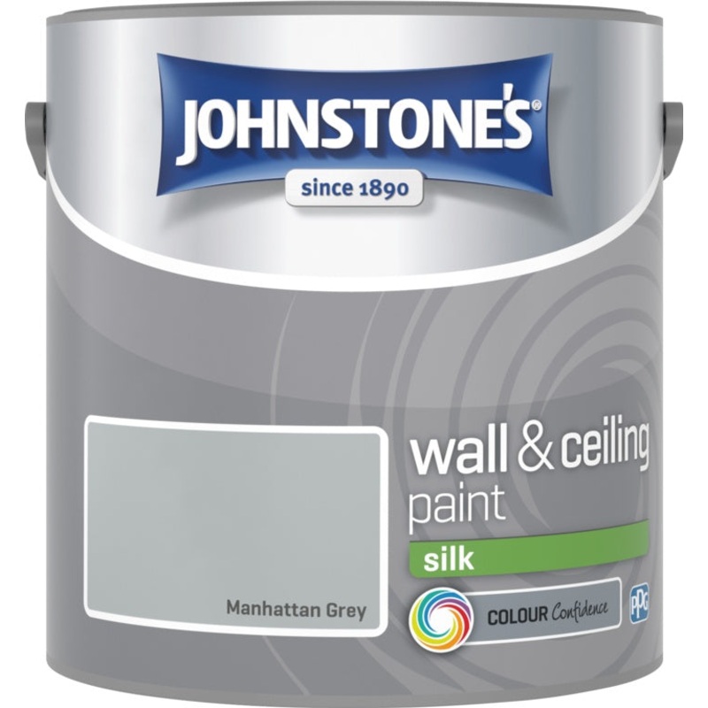 Johnstone’s Wall & Ceiling Silk 2.5L – Manhattan Grey