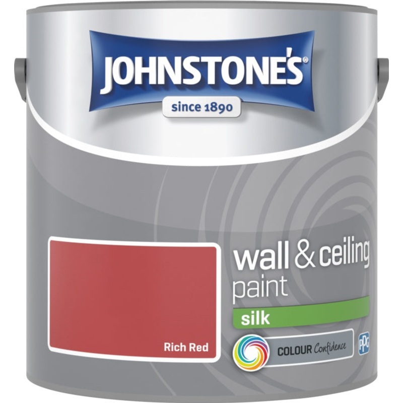 Johnstone’s Wall & Ceiling Silk 2.5L – Rich Red