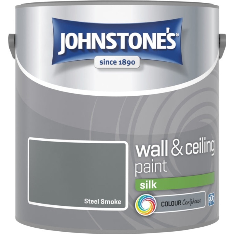 Johnstone’s Wall & Ceiling Silk 2.5L – Steel Smoke