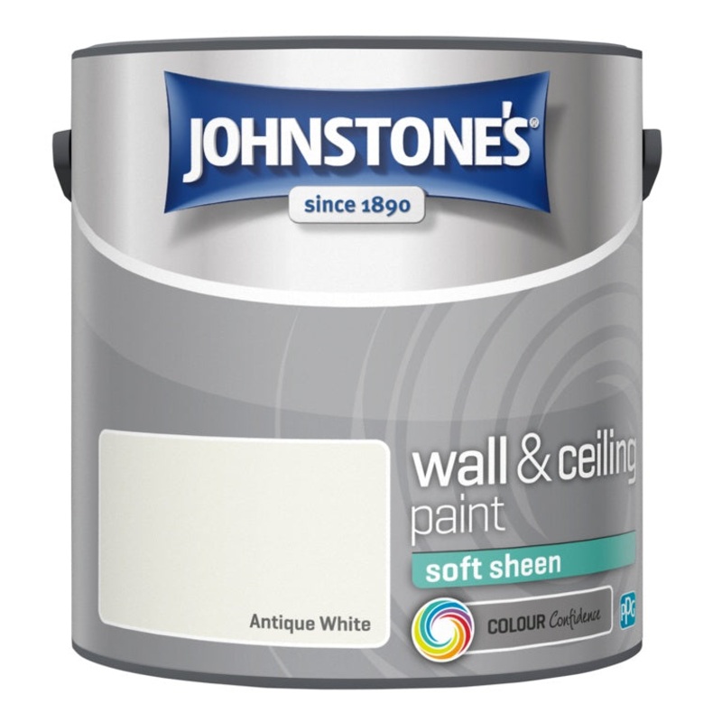 Johnstone’s Wall & Ceiling Soft Sheen 2.5L – Antique White