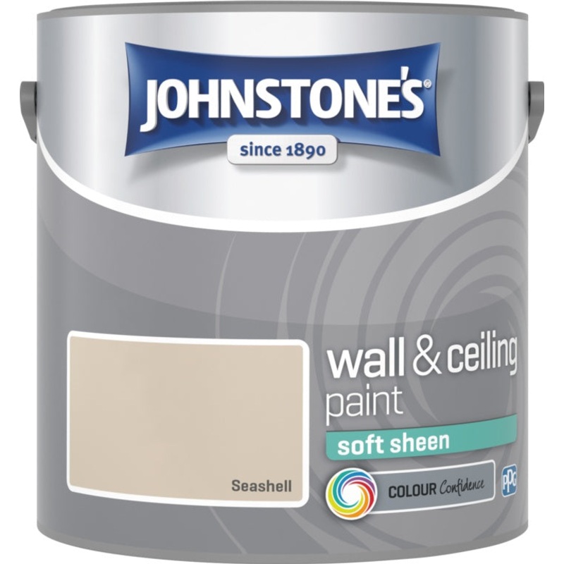 Johnstone’s Wall & Ceiling Soft Sheen 2.5L – Seashell