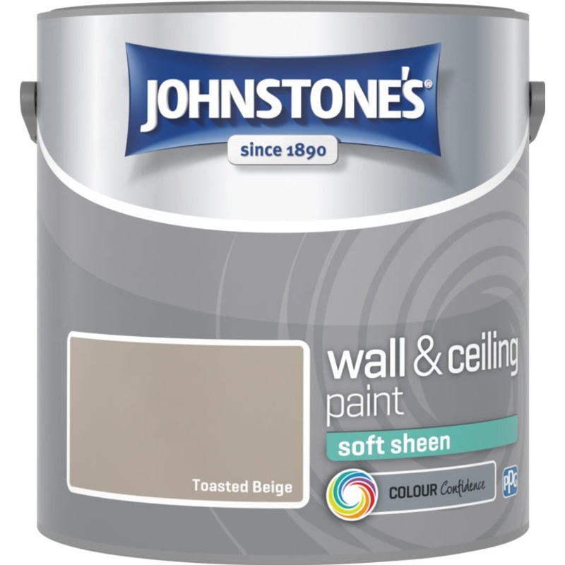 Johnstone’s Wall & Ceiling Soft Sheen 2.5L – Toasted Beige