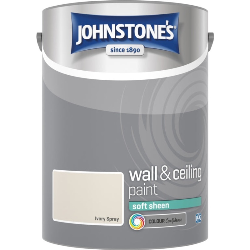 Johnstone’s Wall & Ceiling Soft Sheen 5L – Ivory Spray