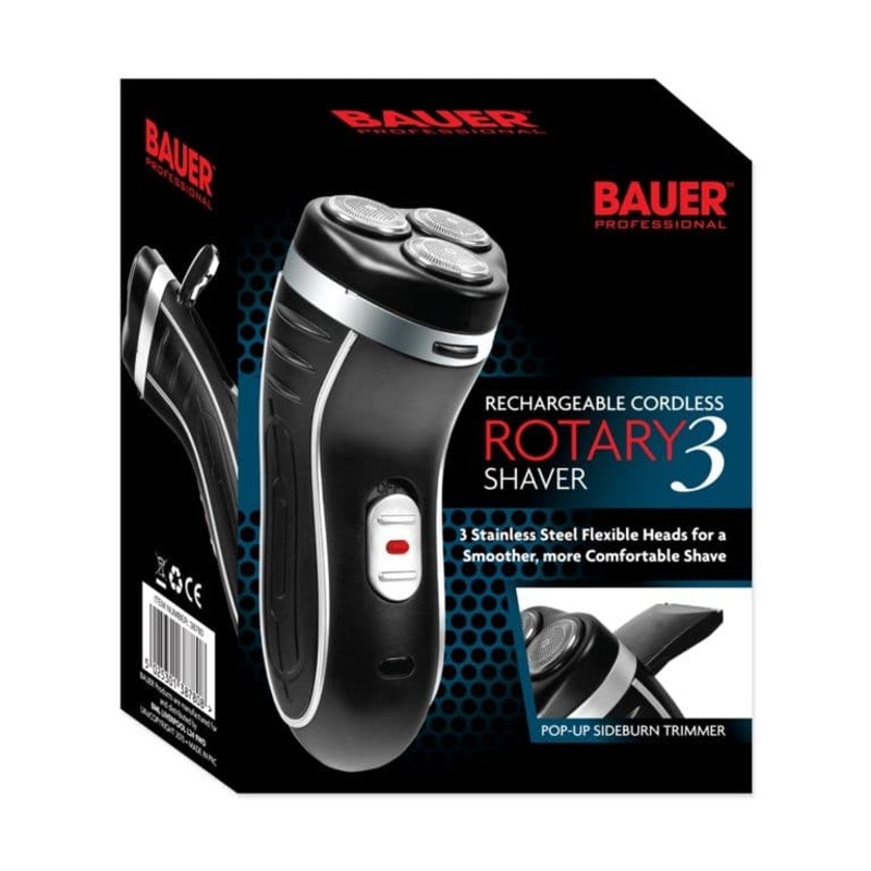 Bauer Smooth Action Cordless Rotary 3 shaver – 3-Head rechargeable