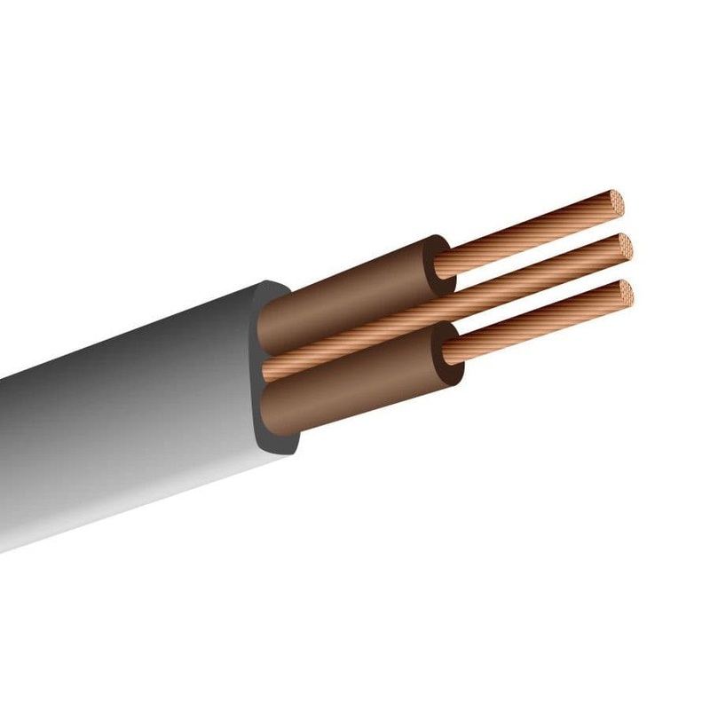 Doncaster Cable Flat Twin & Earth 1.5mm Double Brown – 100m Drum