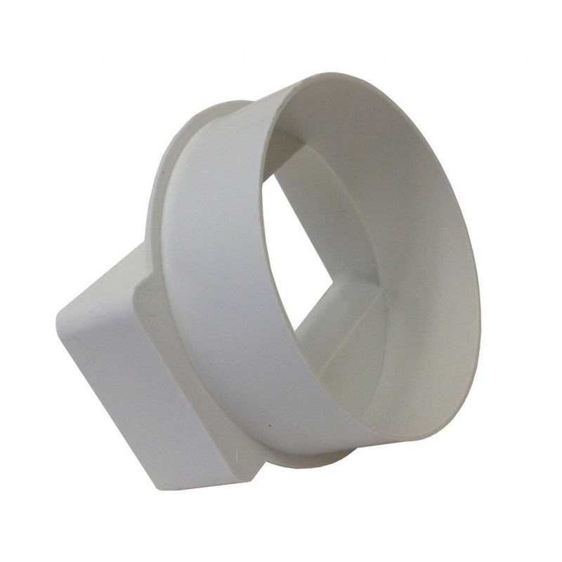 Manrose Adapter Rectangle/Round Male – 4/100mm/110x54mm