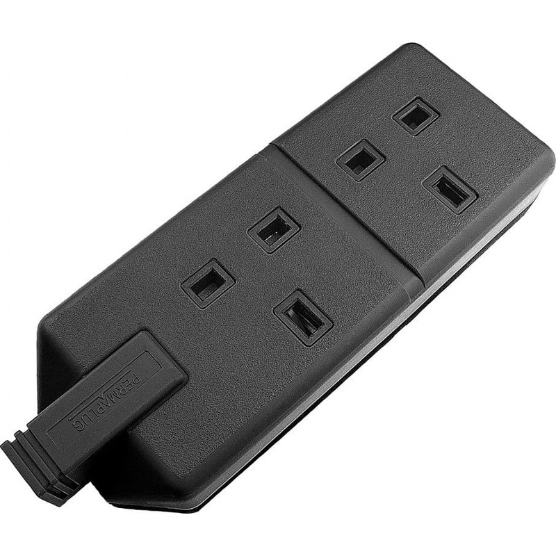 Masterplug Trailing Twin Socket