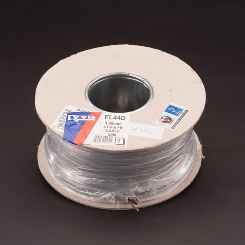 PX BASEC 3 Core Cable – Grey – 1mm x 50m