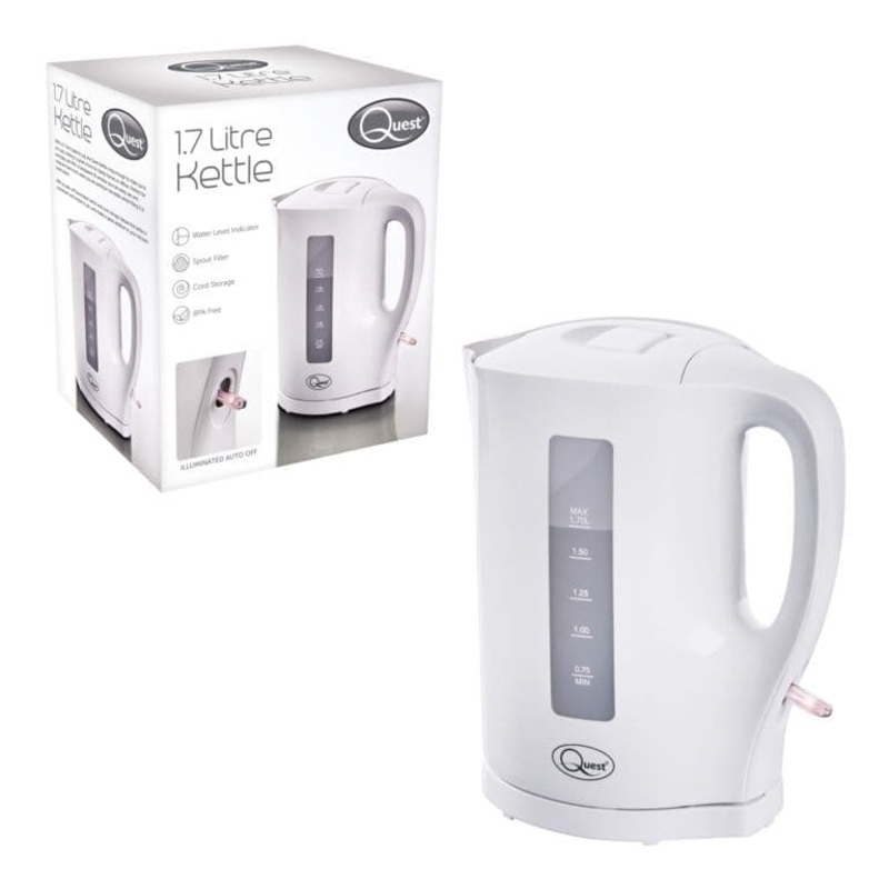 Quest 1.7L Jug Kettle – White
