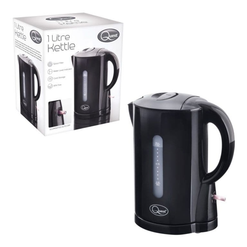 Quest 1L Jug Kettle – Black