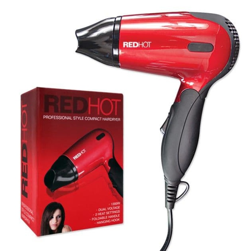 Redhot Compact Hair Dryer – 1200w