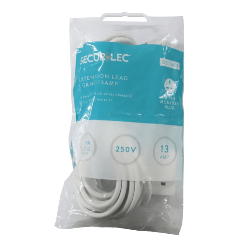 Securlec 1 Gang Extension Lead – 10m 13 Amp