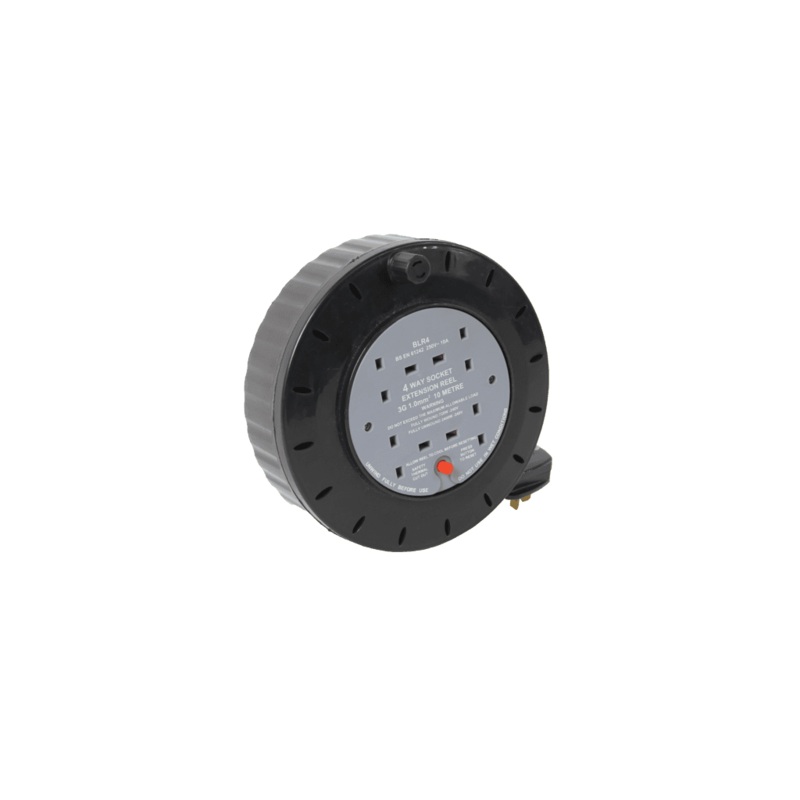 Securlec 4 Gang Extension Reel – 10m 13 Amp