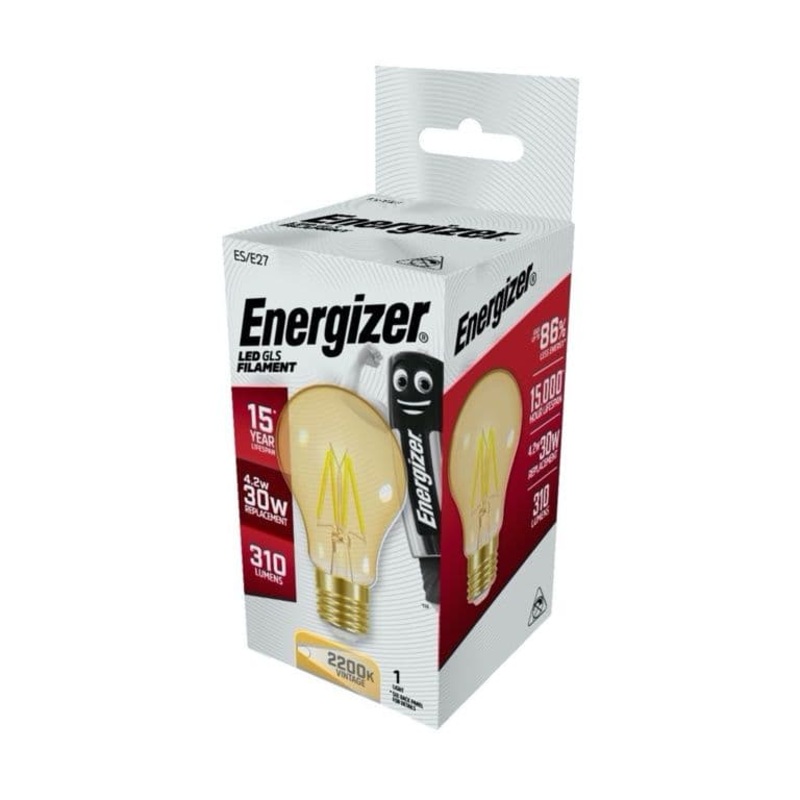 Energizer Filament LED Lamps E27 – 4w 320lm