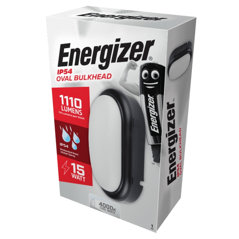 Energizer LED Oval Bulkhead IP54 – 15w 4000k Cool White