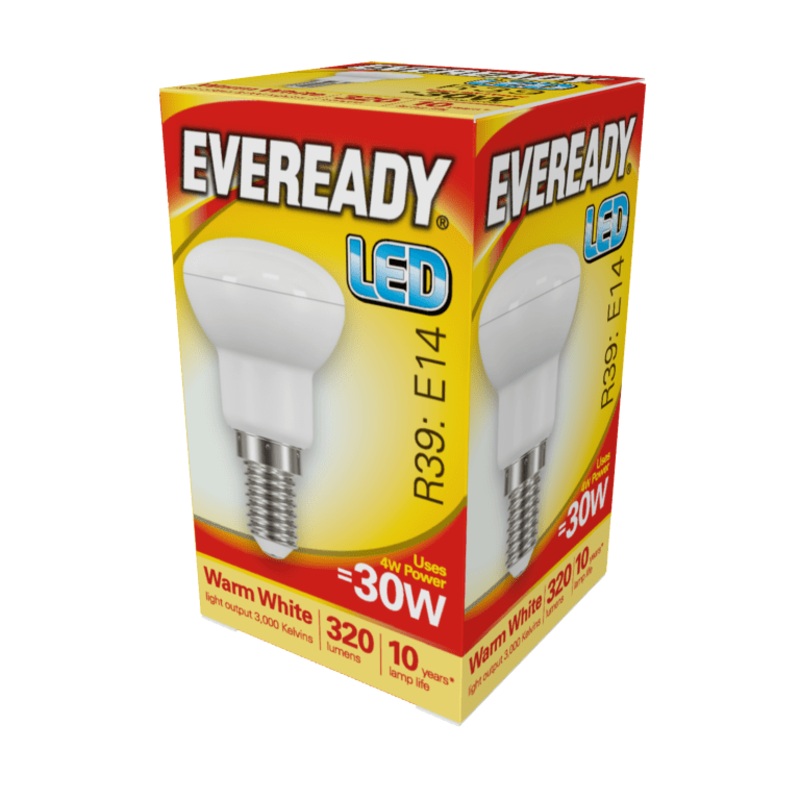 Eveready LED R39 4W – 320lm Warm White 3000k E14