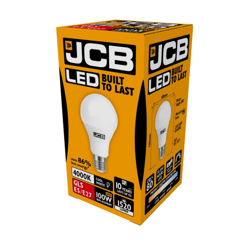 JCB LED A70 – 15W E27 Boxed