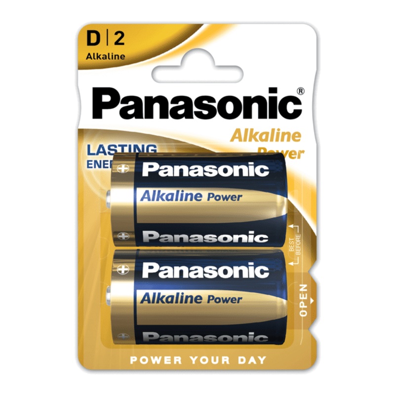 Panasonic Alkaline – D Cell Card of 2