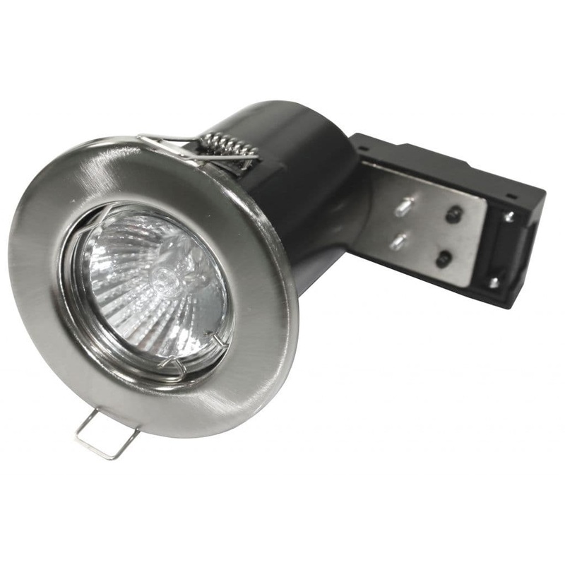 Powermaster Fixed Fire Rated Downlight – Brushed Chrome