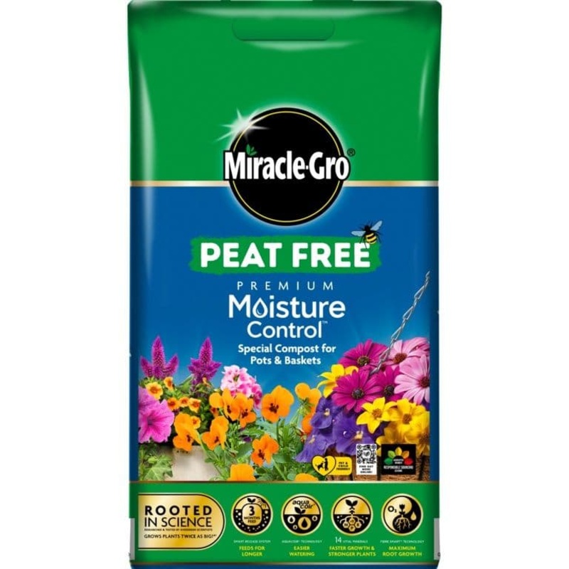 Miracle-Gro Peat Free Moisture Control – 10L