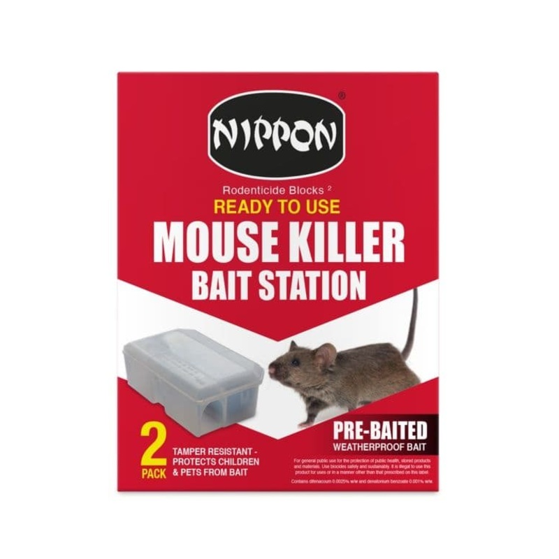 Nippon Ready To Use Mouse Killer Station – Pack 2