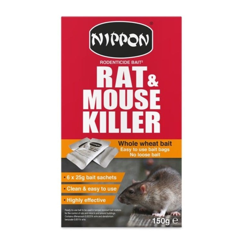 Nippon Rodenticide Whole Wheat Bait – 150g