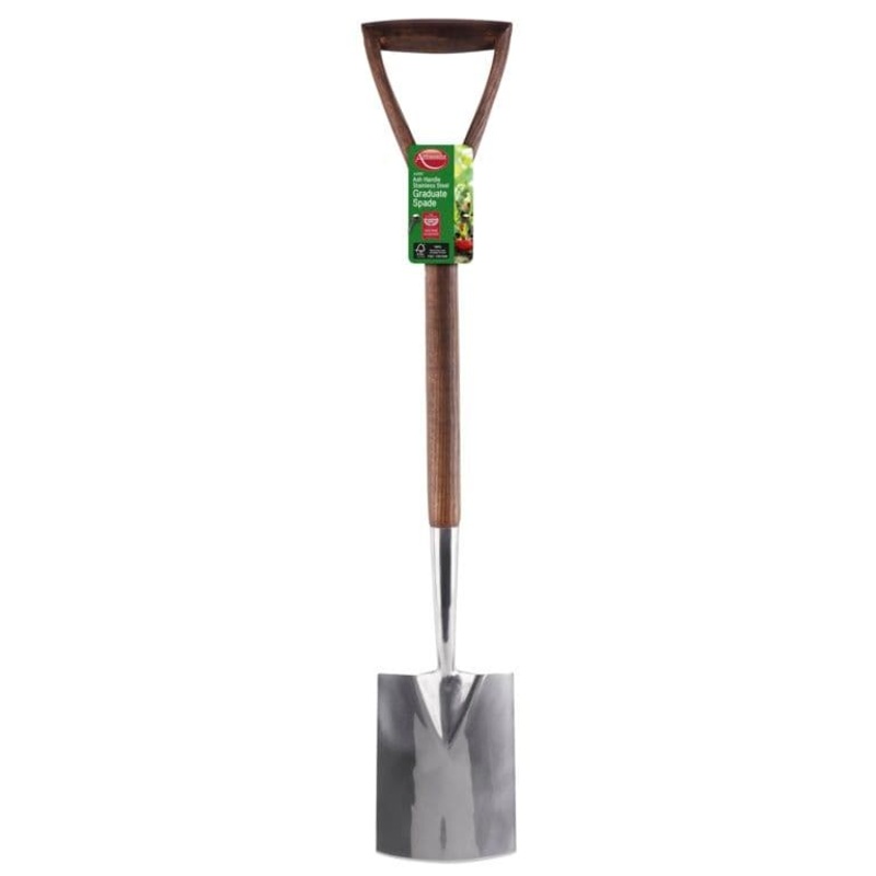 Ambassador Ash Handle Graduate Digging Spade – Stainless Steel