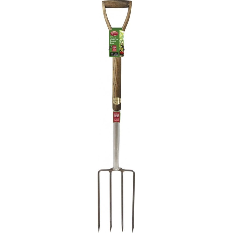 Ambassador Ash Handle Stainless Steel Border Fork – Length: 95cm