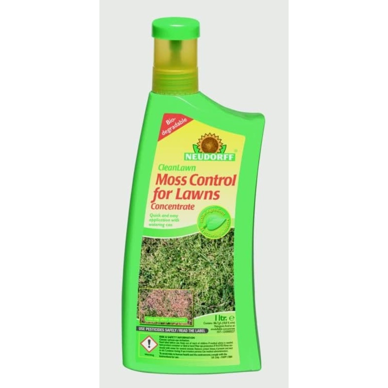 Neudorff CleanLawn Organic Moss Control For Lawns – 1L Concentrate