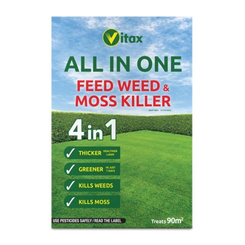 Vitax All In One Feed Weed & Moss Killer Box – 90sqm