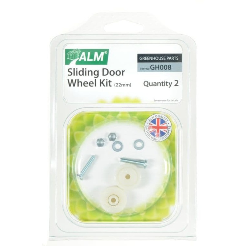 ALM Greenhouse Sliding Door Wheel Kit – 22mm