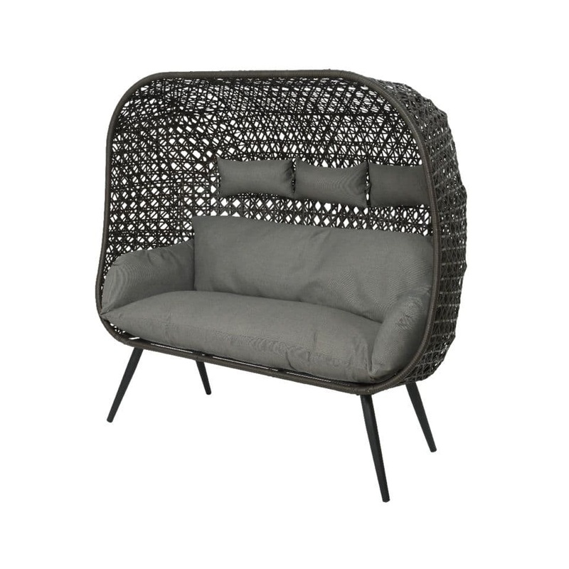 Kaemingk Palermo 3 Seat Standing Egg Chair – 168cm Dark Grey