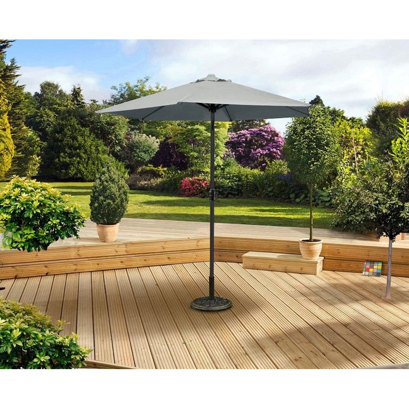 Pagoda 2.5m Crank & Tilt Parasol – Grey