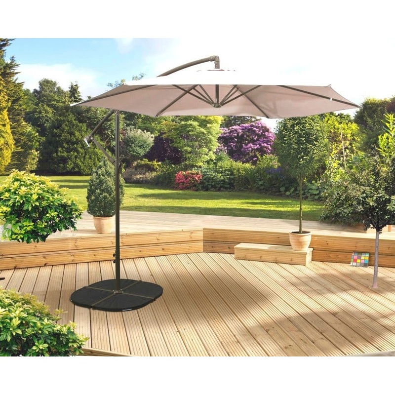 Pagoda 3m Over Hanging Parasol – Beige