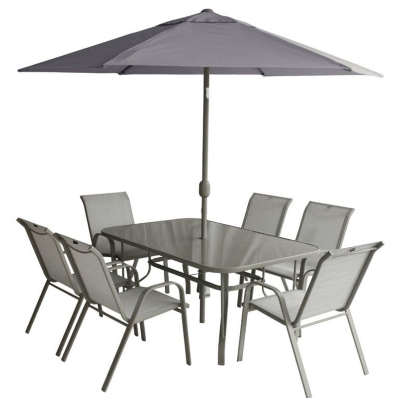 Pagoda Capri 6 Seat Dining Set