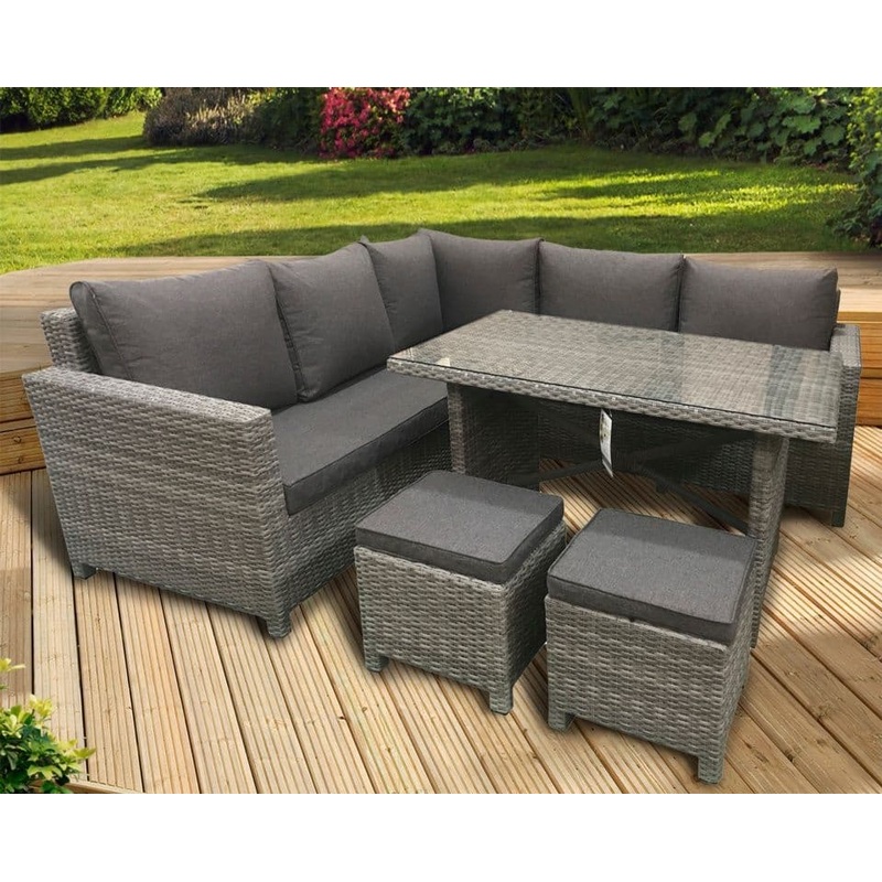 Pagoda Sicily Corner Dining Set Hi Backed