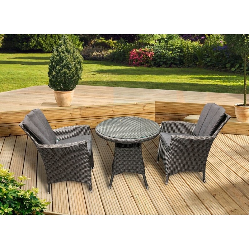 Pagoda Sicily Rattan 2 Seat Set – With Back Cushions
