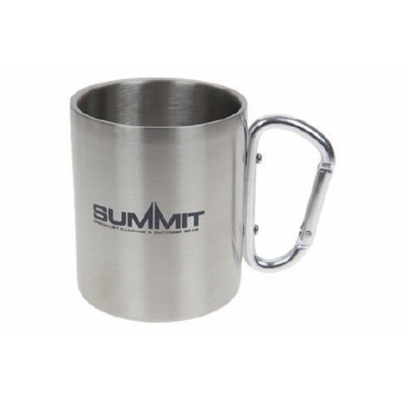 Summit Carabiner Handled Mug – 300ml Stainless Steel