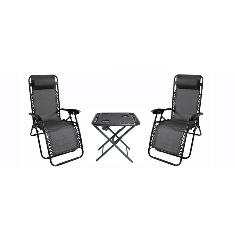 SupaGarden 3 Piece Zero Gravity Chair Set