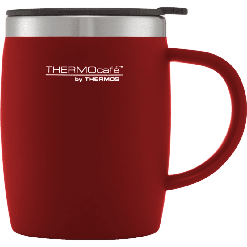 Thermos Thermocafe Soft Touch Desk Mug – Red 450ml