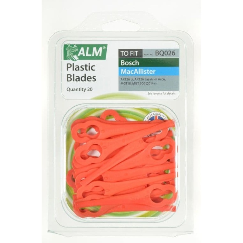 ALM Plastic Blades – Red – Pack of 20