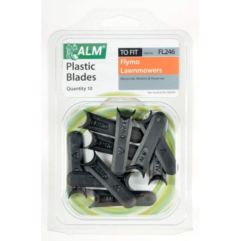 ALM Plastic Blades –  with Small Half-Moon – Pack of 10